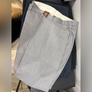 Perry Ellis Gray Pinstripe Dress Pants